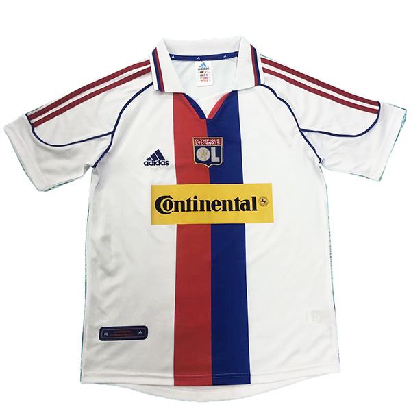 Lyon terza maglia del Lione terza maglia da calcio sportiva da uomo della partita di calcio retrò 2000-2001